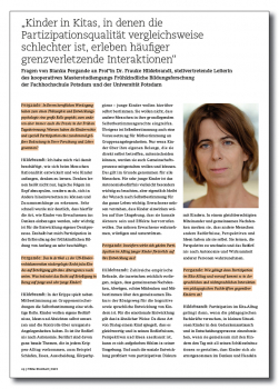 „Kinder in Kitas, in denen die Partizipationsqualität vergleichsweise schlechter ist, erleben häufiger grenzverletzende Interaktionen“